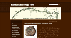 Desktop Screenshot of biblicalarchaeologytruth.com