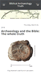 Mobile Screenshot of biblicalarchaeologytruth.com