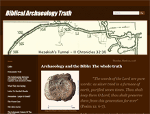 Tablet Screenshot of biblicalarchaeologytruth.com